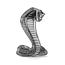 Ford Mustang Cobra 4" Full-Color Flexible 3D Clear Dome Decal