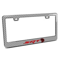Dodge SRT Hellcat Red Black 3D Real Carbon Fiber ABS Plastic
