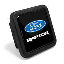 Ford F-150 Raptor Black Rubber Heavy-Duty 2" Trailer Tow Hitch Receiver Cover for Class 3 and Class 4