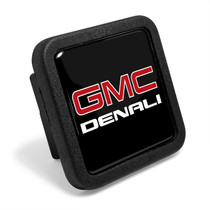 GMC Denali Black Rubber Heavy-Duty 2" Trailer Tow Hitch Receiver Cover for Class 3 and Class 4