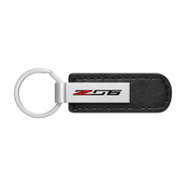 Chevrolet Corvette C7 Z06 Black PU Leather Strap Key Chain