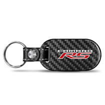 Chevrolet Camaro RS Real Black Carbon Fiber Tag Style Key Chain