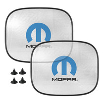 Mopar Logo Car Side Window Mesh Sun Shades for Baby Children UV Protection, 2 Pack