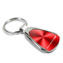 Dodge New Logo Red Tear Drop Key Chain