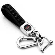 GMC Denali Braided Rope Style Genuine Black Leather Key Chain