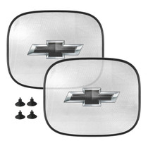 Chevrolet Black Logo Logo Car Side Window Mesh Sun Shades for Baby Children UV Protection, 2 Pack