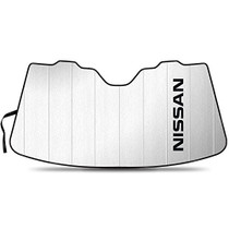 Nissan Universal Fit Enforced Stand-Up Auto Windshield Sun Shade at Standard Size 54"x 27.5"