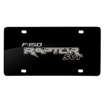 Ford F-150 Raport SVT Laser Mark Matt-Look Black Acrylic License Plate