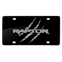 Ford F-150 Raport Claw Marks Laser Mark Matt-Look Black Acrylic License Plate