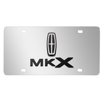 Lincoln MKX 3D Dual Logo Mirror Chrome Stainless Steel License Plate