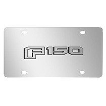 Ford F150 2015 up 3D Mirror Chrome Stainless Steel License Plate