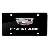 Cadillac Escalade 2015 Logo UV Graphic Black Stainless Steel License Plate
