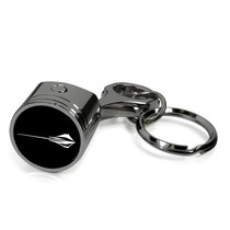 Chevrolet Corvette C8 Stingray Black Chrome Engine Piston Style Metal Key Chain