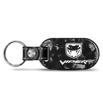 Dodge Viper LED Printed on Real Forged Carbon Fiber Tag Style Key Chain