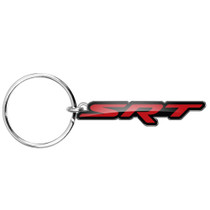 Dodge SRT Logo Full-Color Die-Cut Metal Key Chain, Key-Charm