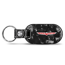 Jeep Trailhawk LED Printed on Real Forged Carbon Fiber Tag Style Key Chain