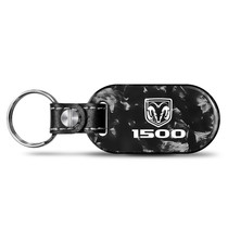 RAM 1500 Logo LED Printed on Real Forged Carbon Fiber Tag Style Key Chain