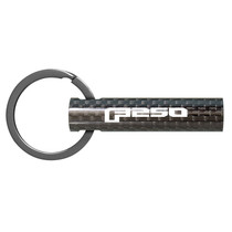Ford F250 Black Real Carbon Fiber Custom Designed Tube Style Key Chain