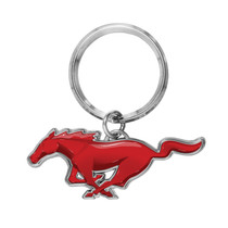 Ford Mustang in Red 3D Die-Cut Metal Key Chain Key-Charm