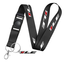 Chevrolet Camaro 1LE Logo Die-Cut Metal Key Chain Key-Charm with Black Lanyard Strap, Exclsive Official Licensed Product