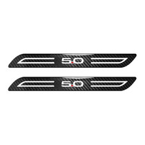 Ford Mustang 5.0 Blade Style Real Carbon Fiber 2 Pcs Universal Car Bumper Door-Edge Door-Sill-Step Protector Guard Decal 10.5"x1.2"