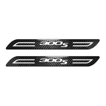 Chrysler 300S Black Blade Style Real Carbon Fiber 2 Pcs Universal Door-Sill-Step Protector Guard Decal