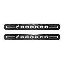 Ford Bronco Sticks Style Real Carbon Fiber 2 Pcs Universal Car Bumper Door-Edge Door-Sill-Step Protector Guard Decal 10.5"x1.2"