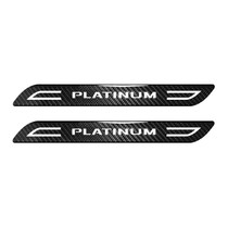 Ford Platinum Blade Style Real Carbon Fiber 2 Pcs Universal Car Bumper Door-Edge Door-Sill-Step Protector Guard Decal 10.5"x1.2"