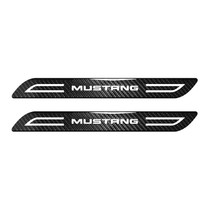 Ford Mustang Blade Style Real Carbon Fiber 2 Pcs Universal Car Bumper Door-Edge Door-Sill-Step Protector Guard Decal 10.5"x1.2"