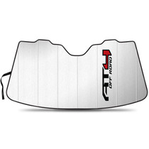 GMC AT4 Logo Jumbo-Size Universal Fit Enforced Stand-Up Auto Windshield Sun Shade at Standard Size 59"x 30"