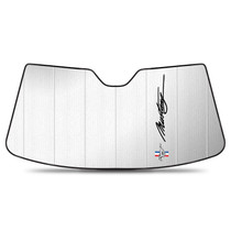 Ford Mustang Script 2015 to 2022 Custom Fit Silver Reflective Folding Auto Windshield Sun Shade