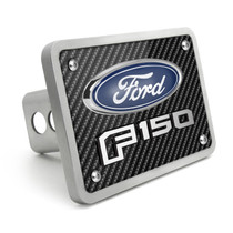 Ford F-150 3D Logo Carbon Fiber Look Billet Aluminum 2 inch Tow Hitch Cover