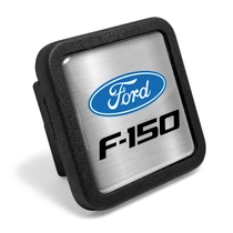 Ford F-150 on Silver Rubber Heavy-Duty 2" Trailer Tow Hitch Receiver Cover for Class 3 and Class 4