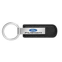 Ford Fusion Black Leather Strap Key Chain