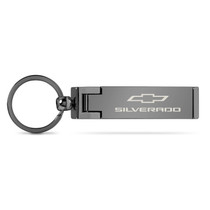 Chevrolet Silverado Multifunction Cell Phone Stand Purse Bag Table Hanger Foldable Gunmetal Gray Key Chain