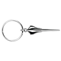 Chevrolet Corvette C8 Stingray Logo Shape 3D Die-Cut Metal Key Chain Key-Charm