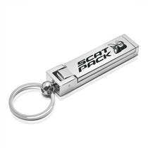 Dodge Scat-Pack Full Color Multifunction Cell Phone Stand Purse Bag Hook Table Hanger Foldable Chrome Key Chain