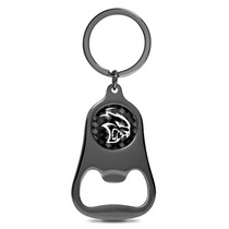 Dodge Hellcat Logo Carbon Fiber Flat Bottle Opener Black Metal Key Chain