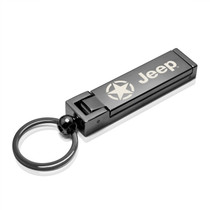 Jeep Willys Star Multifunction Cell Phone Stand Purse Bag Hook Table Hanger Foldable Gunmetal Gray Key Chain