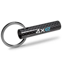 Jeep 4xe Black Real Carbon Fiber Custom Designed Tube Style Key Chain