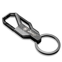 Jeep Willys Star Logo Topographic Black Carabiner Style Snap Hook Metal Key Chain