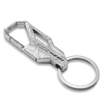 392 HEMI Topographic Silver Carabiner Style Snap Hook Metal Key Chain