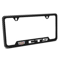 Cadillac CT5 Black Carbon Fiber Texture ABS Plastic 50 States License Plate Frame