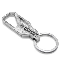 RAM Power Wagon Topographic Silver Carabiner Style Snap Hook Metal Key Chain