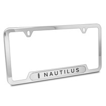 Lincoln Nautilus in 3D Silver Finish 50 States Chrome Stainless Steel License Plate Frame