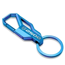 RAM 2500 Logo Metallic Blue Carabiner-style Snap Hook Metal Key Chain
