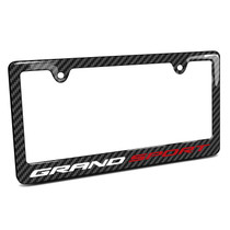 Chevrolet Corvette C7 Grand-Sport Black Carbon Fiber Look ABS Plastic License Plate Frame
