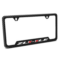 Chevrolet Camaro ZL1-1LE Black Carbon Fiber Texture ABS Plastic 50 States License Plate Frame