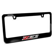 Chevrolet Z71 UV LED Printed on Black Metal License Plate Frame