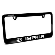 Chevrolet Impala UV LED Printed on Black Metal License Plate Frame